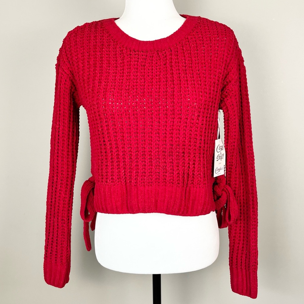 Candie’s Chenille Crop Sweater